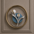 GB FLORAL WALL DECOR LIGHT