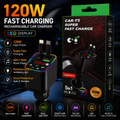 120W Fast Charging Rechargeable Car Charger