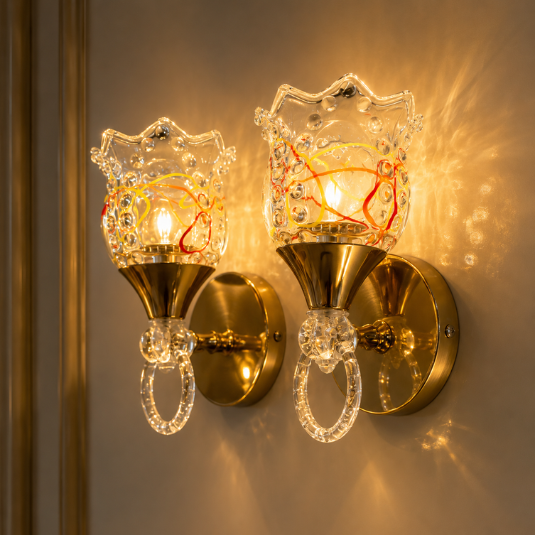 Elegant Dual Scone Wall Light
