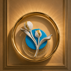 GB FLORAL WALL DECOR LIGHT