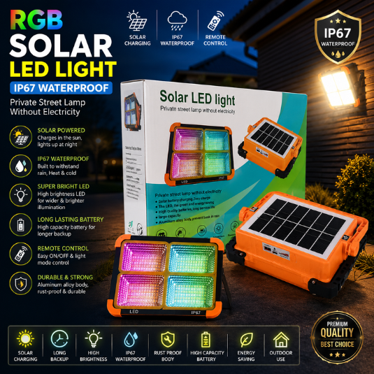 RGB SOLAR LED LIGHT  IP67