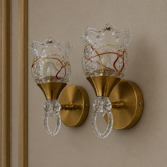 Elegant Dual Scone Wall Light