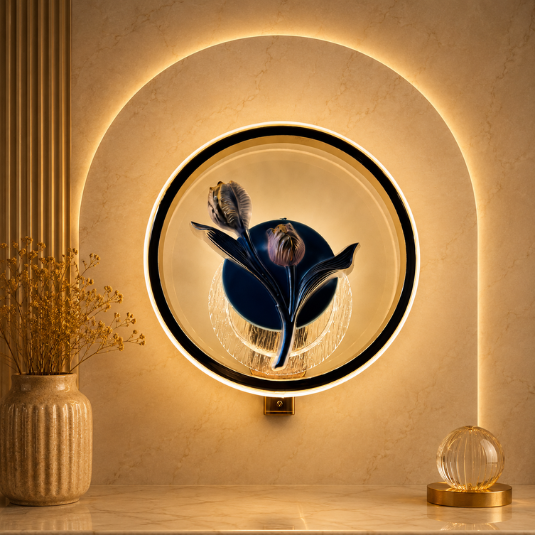 GB FLORAL WALL DECOR LIGHT