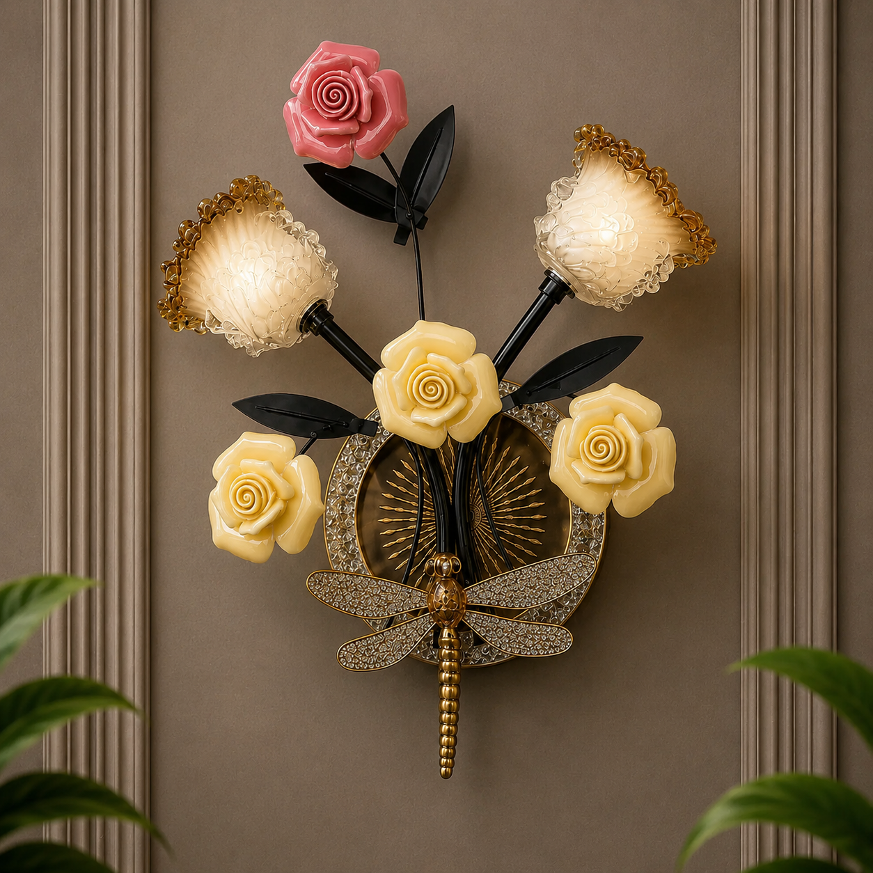 Floral Bloom Architectural Wall Light