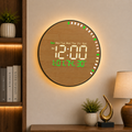 LED BAMBOO PATTERNED CLOCK DIGITAL
