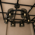 Fashionable Black Interio Metal Chandelier