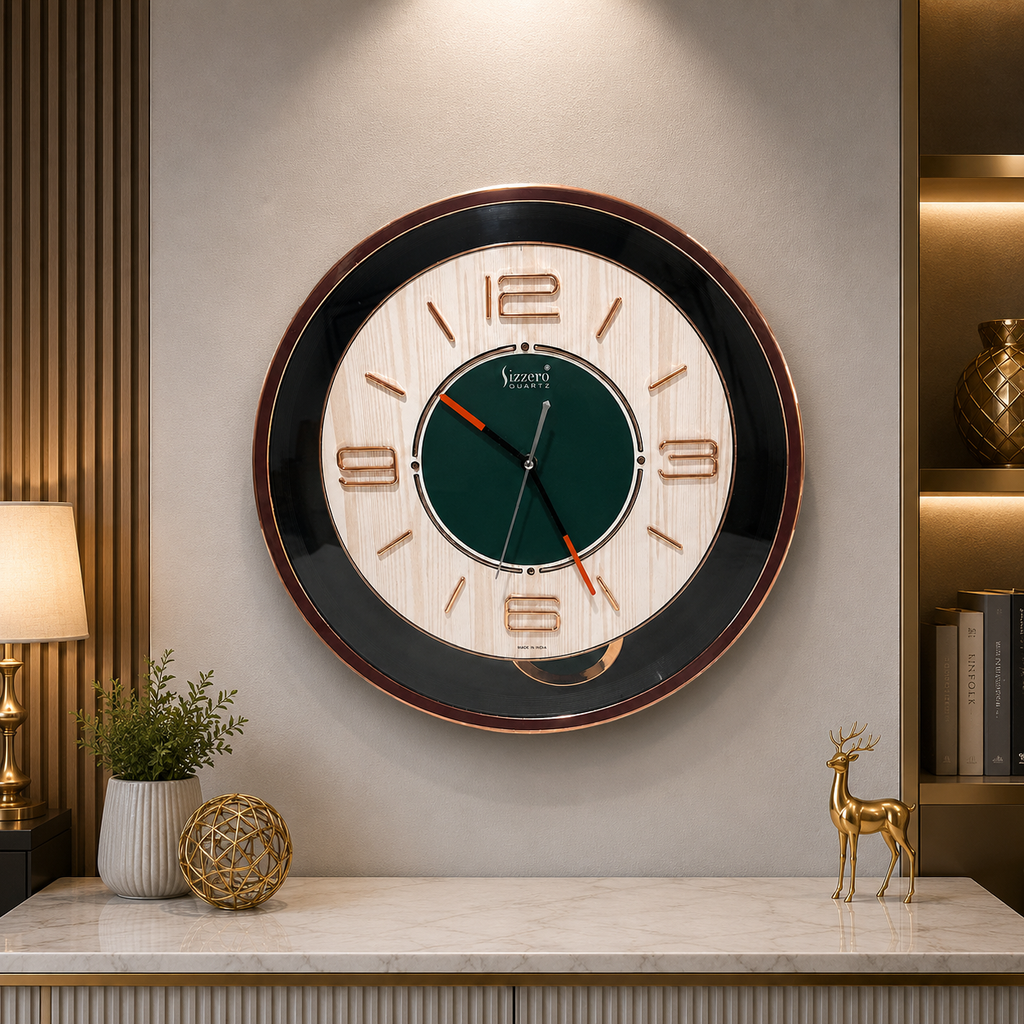 SIZZERO QUARTZ PENDULAM CLOCK