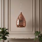 Modern Crystal Rose Gold Metal Pendant Light